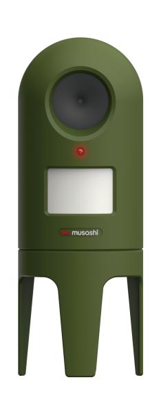 MUSASHI ムサシ 超音波猫よけ 猫しっし(超音波猫撃退機) REP-600 奥行10.8×高さ22.7×幅8.4cm