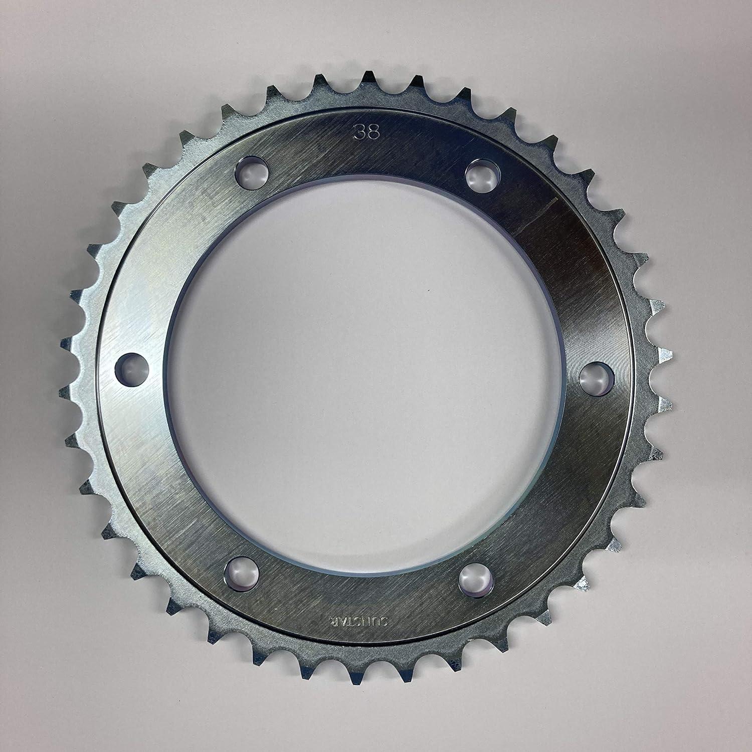 KUNIMI 国美コマース リアスプロケット　スチール　品番：JY−108−38　サイズ：530　本体カラー：シルバー