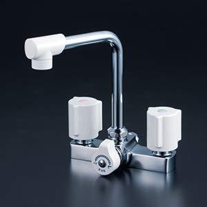 KVK 一時止水付2ハンドル混合栓KM14E