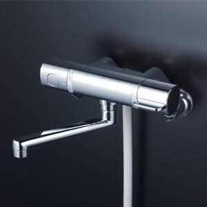 KVK サーモスタット式シャワー240mmパイプ付FTB100KR2T