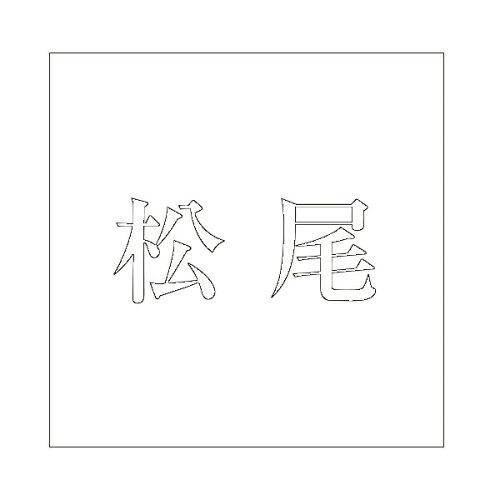 Doorplates - HILOGIC ハイロジック キリモジ 明朝 ホワイト 200×200ミリ用 松尾