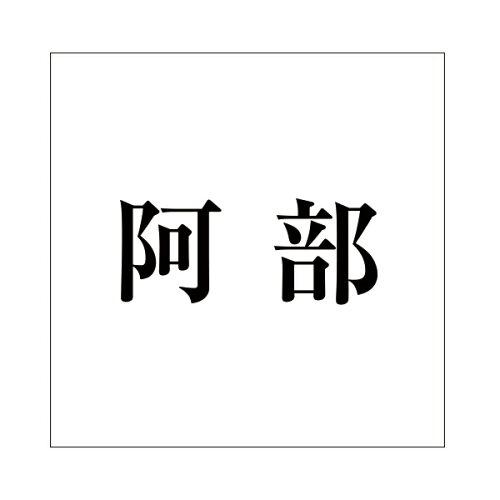 HILOGIC ハイロジック キリモジ 明朝 ブラック 100×100ミリ用 阿部