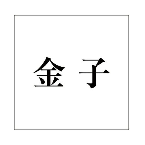 Doorplates - HILOGIC ハイロジック キリモジ 明朝 ブラック 160×160ミリ用 金子