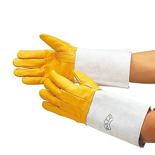 おたふく手袋(Otafuku Glove) オタフク #408 牛床革 溶接用コンビ5本指タイプ　#408