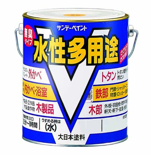 サンデーペイント サンデー 水性多用途 ミルキーホワイト 1600ml　#23KG3