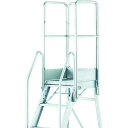 TRUSCO トラスコ中山 TRUSCO 折りたたみ式作業用踏み台 高さ2.10m 高さ1100手すりフルセ (TDAD2101100TF 8000)