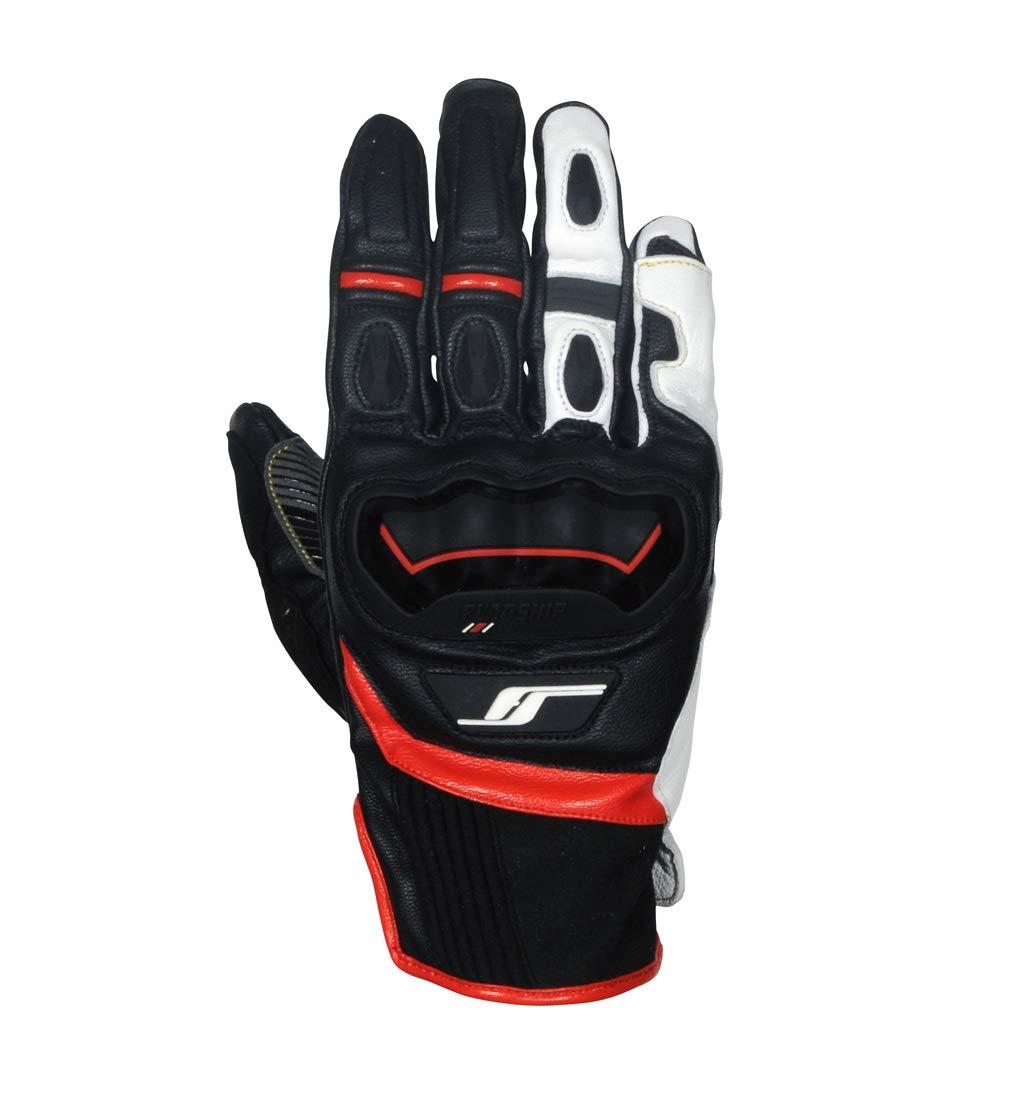 フラッグシップ(Flagship) フラッグシップ FLAGSHIP FG-A196 Hybrid Leather Glove (ハイブリッドレザーグローブ) Red M 品番:FG-A196RDM