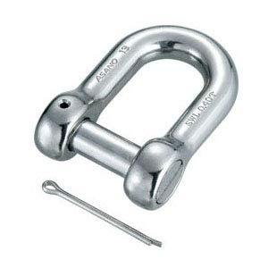 浅野金属工業 沈みシャックル(割りピン付) サイズ:8(4)