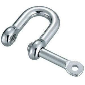 浅野金属工業 ピン抜け止め付シャックル サイズ:10