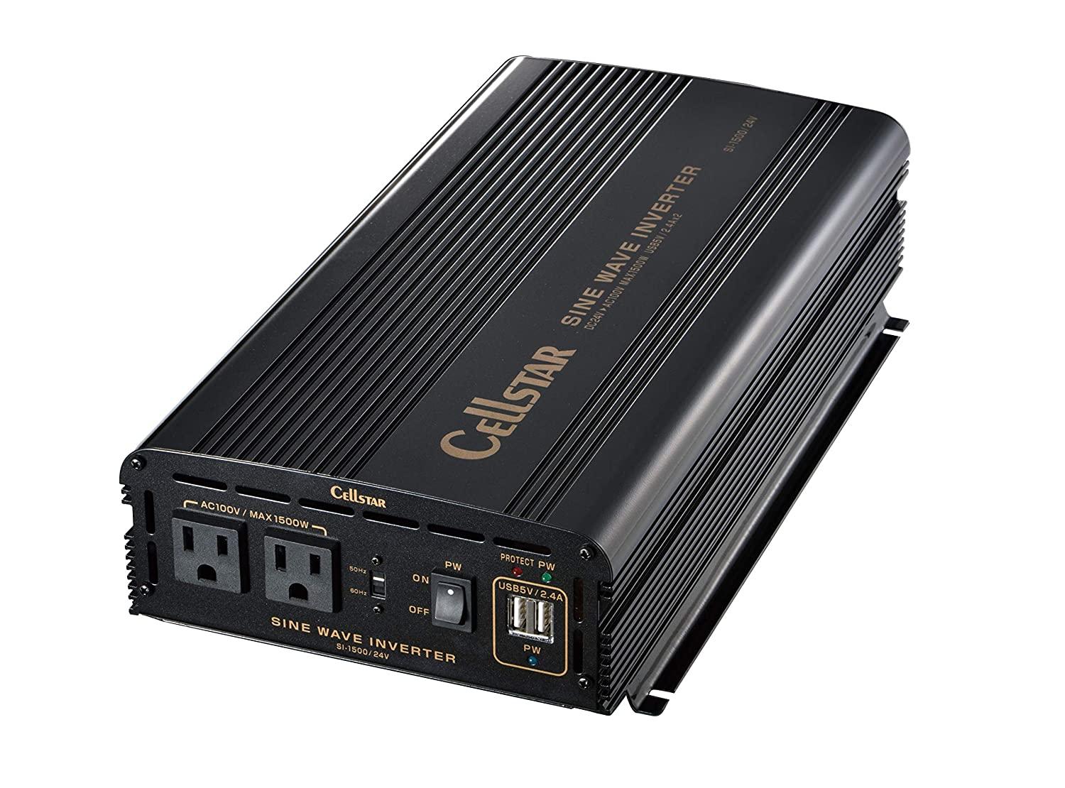 セルスター(CELLSTAR) セルスター 24V用 正弦波インバーター SI-1500-24