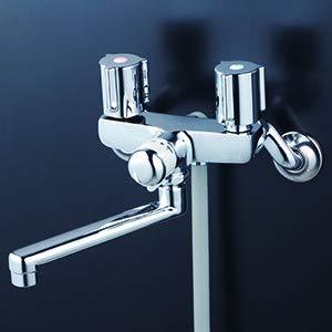 KVK 一時止水付2ハンドルシャワー(170mmパイプ付) KF141EXN