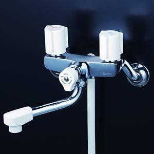 KVK 一時止水付2ハンドルシャワー(150mmパイプ付) KF100G3N