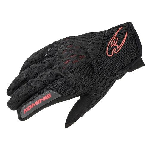 コミネ(Komine) GK-243 PROTECT M-GLV BLK/RED XL 品番:06-243/BK/RD/XL