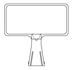 カシワ サインボードY12 横 白無地