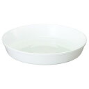 大和プラスチック 鉢皿 浅皿 10号 φ300×H50 ホワイト