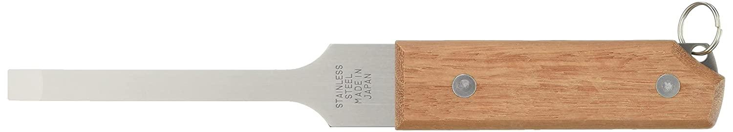 ライフテック テック(TEC) 落下防止穴付高級木柄ステン皮スキ 直型 L-84