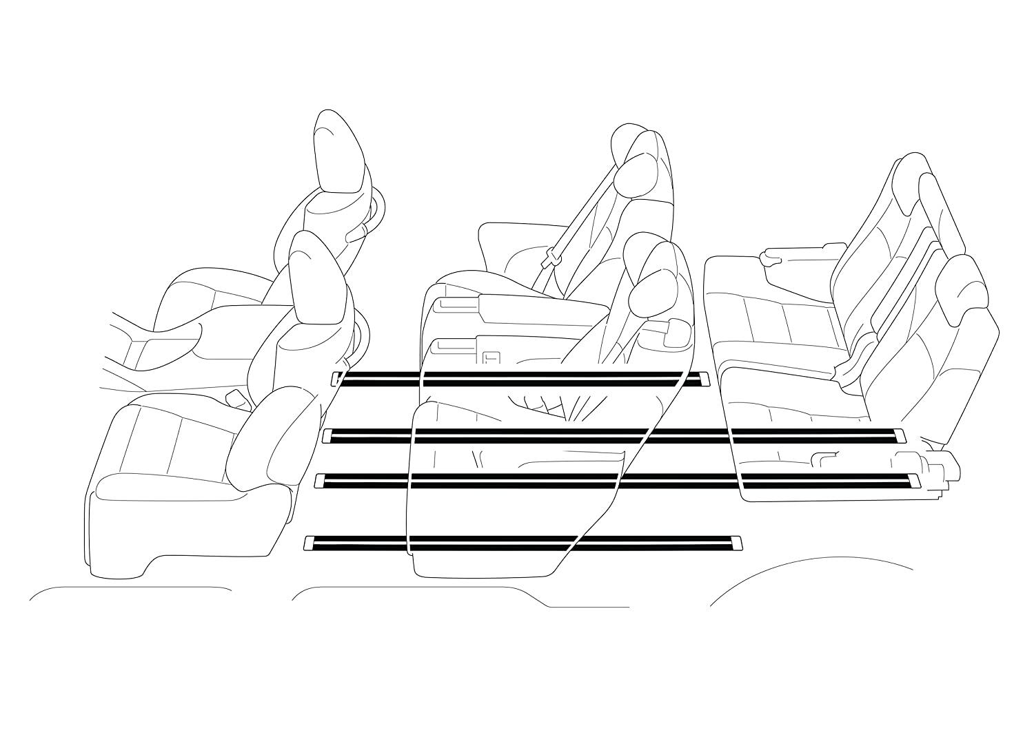 ALPINE アルパイン アルパイン(ALPINE) 新車計画 傷、汚れから守る アルファード・ヴェルファイア(30系) 専用 シートレールプロテクト(一台分) SSK-SR01AV