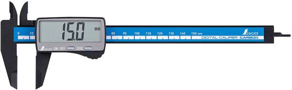 シンワ測定(Shinwa Sokutei) デジタルノギス カーボンファイバー大文字 150mm