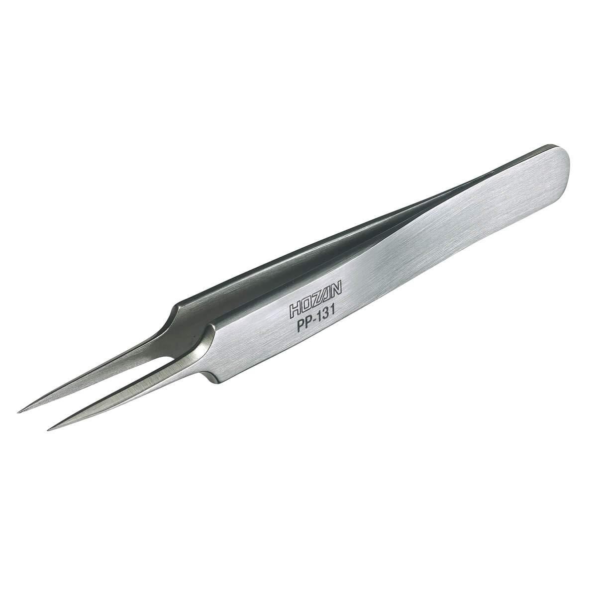 ホーザン(HOZAN) ピンセット 板厚2.3mm 精密性と剛性をバランスよく兼ね備えた強力型ピンセットのハイブリッドシリーズ PP-131 先端幅0.25mm