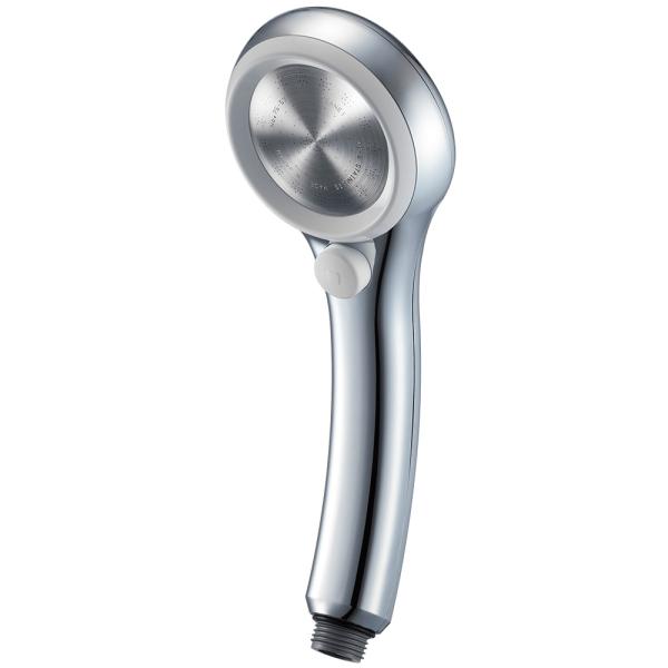 SANEI(旧社名:三栄水栓製作所) SANEI シャワーヘッド レイニーメタリック 手元ストップ 節水率50% 極細水流 勢いアップ ホワイトリング PS313-81XA-C