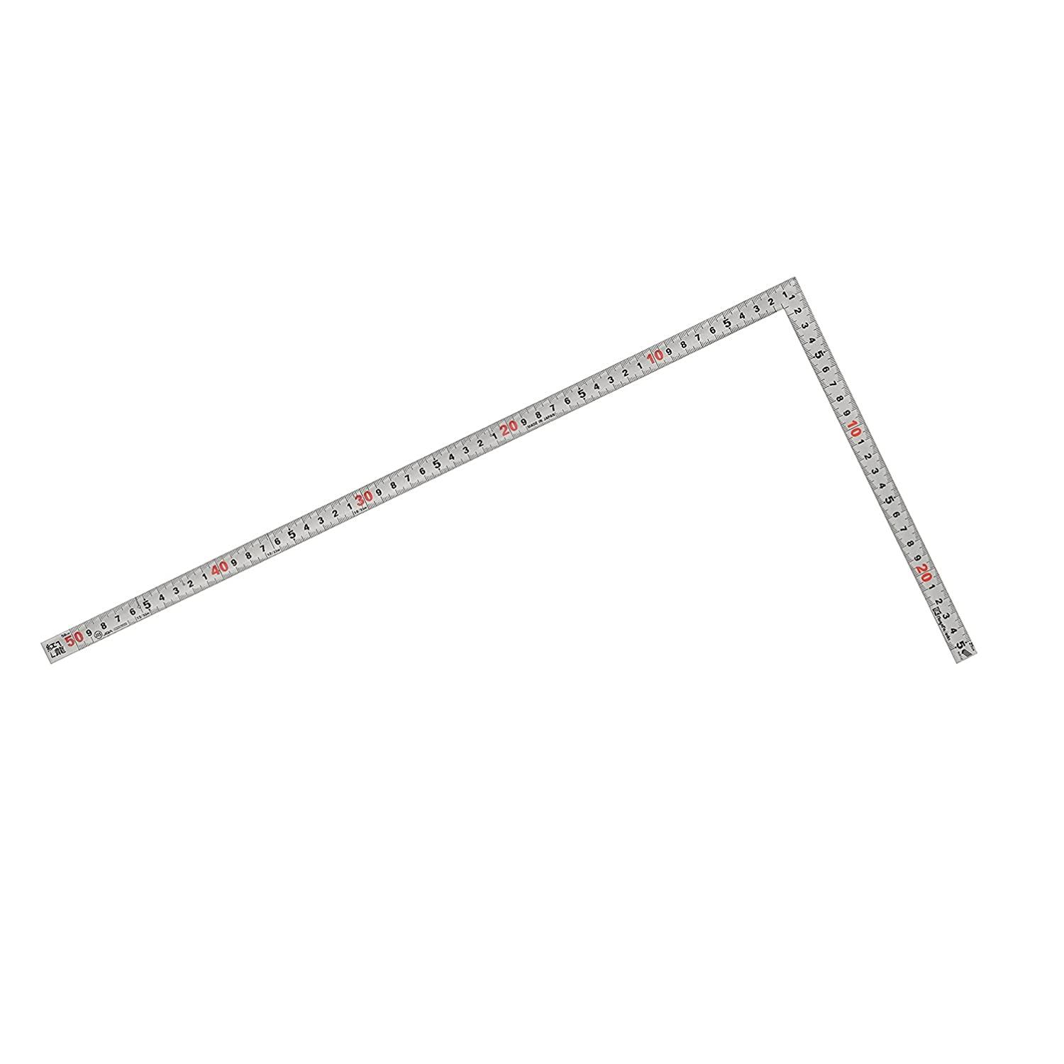 新潟精機(Niigataseiki) 新潟精機 SK シルバー曲尺 紅龍 快段目盛 角厚 50cm SC-50CKD