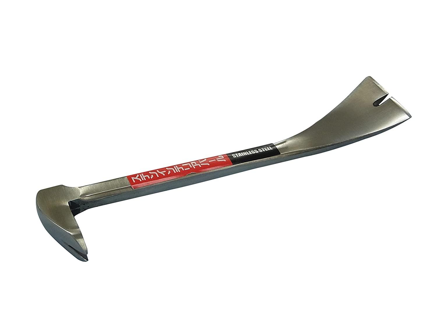 長谷伸ハンマー ステンレスインテリアバールV型 160mm 室内装飾用