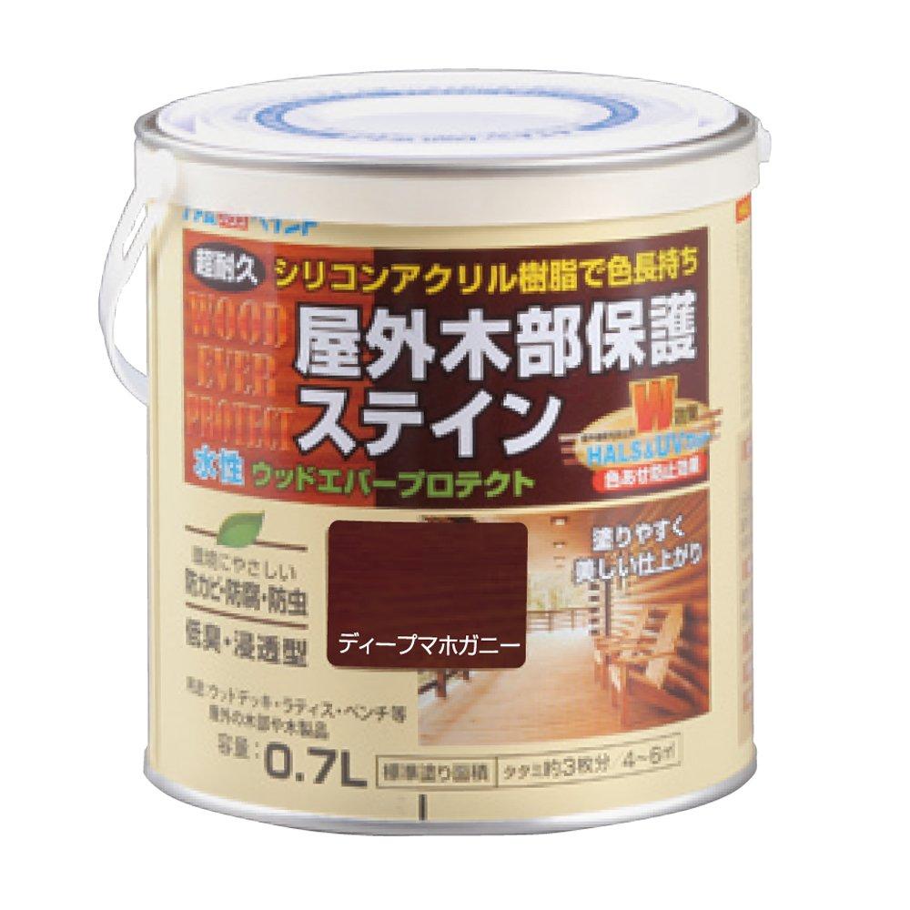 アトムサポート アトムハウスペイント 水性ウッドエバープロテクト(耐久ステイン) 0.7L ディープマホガニー