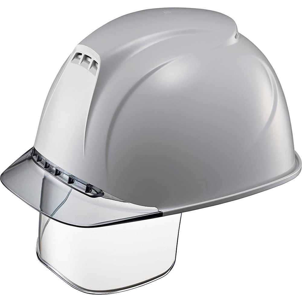 谷沢製作所 タニザワ エアライト搭載ヘルメット(透明バイザータイプ・溝付・通気孔付・ワイドシールド..