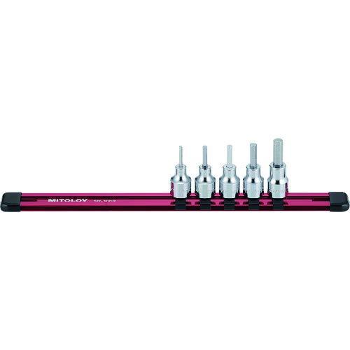 水戸工機 ミトロイ 3/8 ヘックスソケット ホルダーセット 5コマ6点