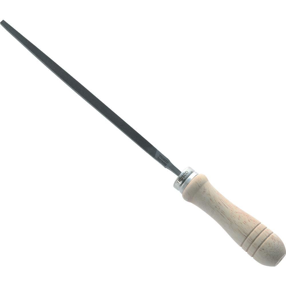 TRUSCO トラスコ中山 TRUSCO 鉄工用ヤスリ 木柄付 角 中目 刃長150