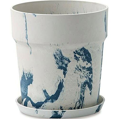 ポッシュリビング(Posh Living) ポッシュリビング アーバンプランツポット マーブル ミルク×ブルーベリー Φ26.5×H28cm 81042