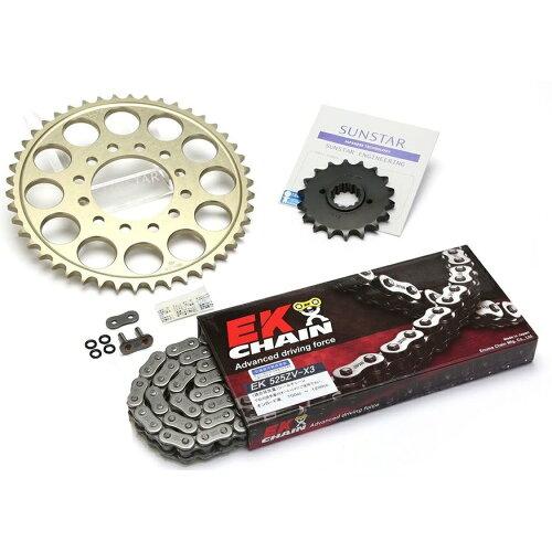 KUNIMI 国美コマース スプロケット＆チェーンキット 品番:KE40811 ZRX1200/R/S(525コンバート) サイズ:525