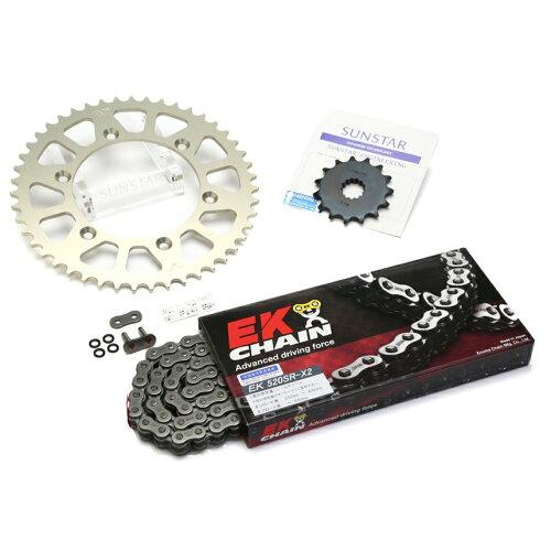KUNIMI 国美コマース スプロケット＆チェーンキット 品番:KE34201 XR250/BAJA サイズ:520