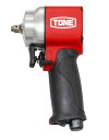トネ(TONE) エアーインパクトレンチ(ショートタイプ) 差込角9.5mm(3/8”) レッド 460N・m (AI3121 8100)