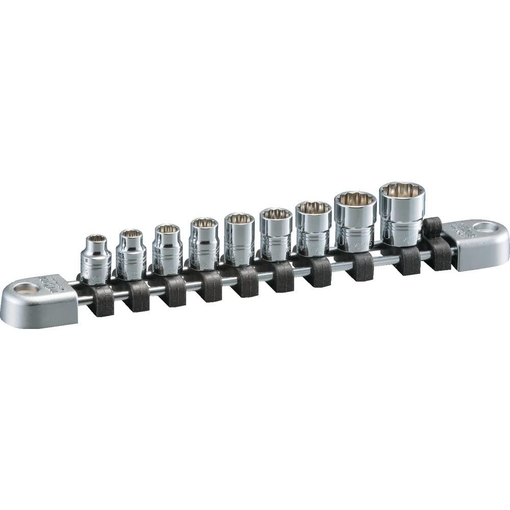 京都機械工具(KTC) ネプロス 6.3ソケットセット(インチ・12角・9コ組) (NTB209BWA 5175)