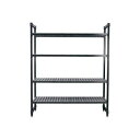 TKG テイケイジイ 遠藤商事 TR 360型固定式シェルビング4段1530×H2140【DTL4631】