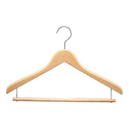 シンコハンガー(Shinko) 木製ハンガー　SHJR−42／25VWバー　クリア【VHV3201】