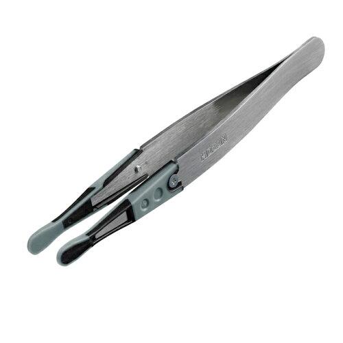 ホーザン(HOZAN) ESDソフトチップピンセット 対象物に傷を付けないソフト素材のピンセット P-645-J
