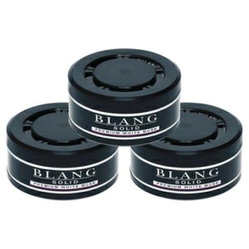 CARMATE カーメイト カーメイト 車用 消臭芳香剤 ブラング ソリッド 置き型 詰替用 【プレミアムホワイトムスク】 60g×3個 G1831T 黒