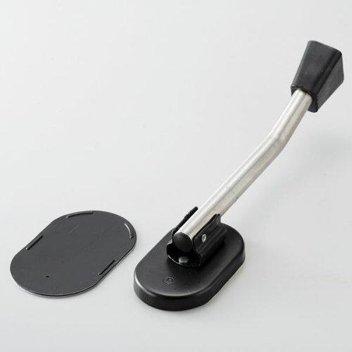 日本緑十字社 ドアストッパー(マグネット取付タイプ) 黒 DMDP151-1 290×61×35mm 342052 1個