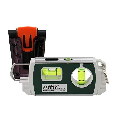 新潟精機(Niigataseiki) 新潟精機 SK 超磁力レベル SAFETY カラビナフック+ロープ用リング+専用ホルダ..