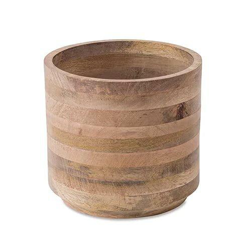 ポッシュリビング パイルポットカバー L ウッド φ19×H17cm 41338