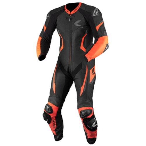 RSタイチ(RS Taichi) NXL307 GP-WRX R307 RACING SUIT BLACK/NEON RED M