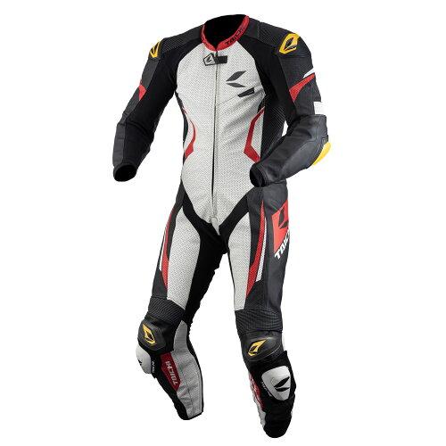 RSタイチ(RS Taichi) NXL307 GP-WRX R307 RACING SUIT BLACK/WHITE/RED 4XL/60