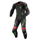 RSタイチ(RS Taichi) NXL307 GP-WRX R307 RACING SUIT BLACK/GREEN L