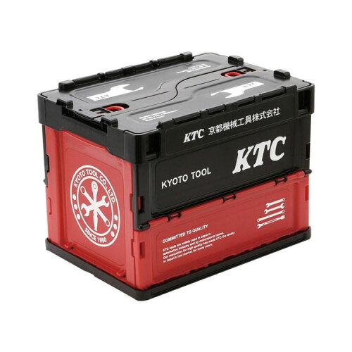 YG-195BK KTC折り畳みコンテナ 20L(ブラック) YG-195BK