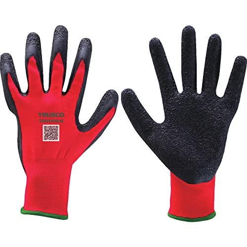 TRUSCO トラスコ中山 TRUSCO ゴム背抜き手袋 レッド 10双入り 13ゲージ M (TRG131RM10P 8539)