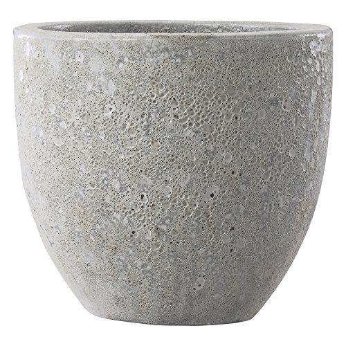 グリーンポット 【植木鉢/テラコッタ鉢/釉薬陶器】ボルカーノラウンド 33cm (EB-VO3329MW)