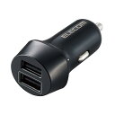 ELECOM エレコム MPA-CCU16BK シガーチャージャー/12W/USB-A×2/ブラック(MPA-CCU16BK)
