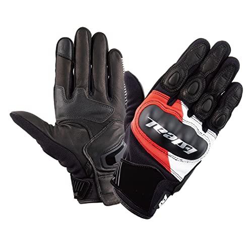 YAMASHIRO 山城 山城(yamashiro) IDEAL アイディール バイク用 グローブ ID-015 ヘリテージ ホワイト/レッド XLサイズ ID015/WHRD/XL